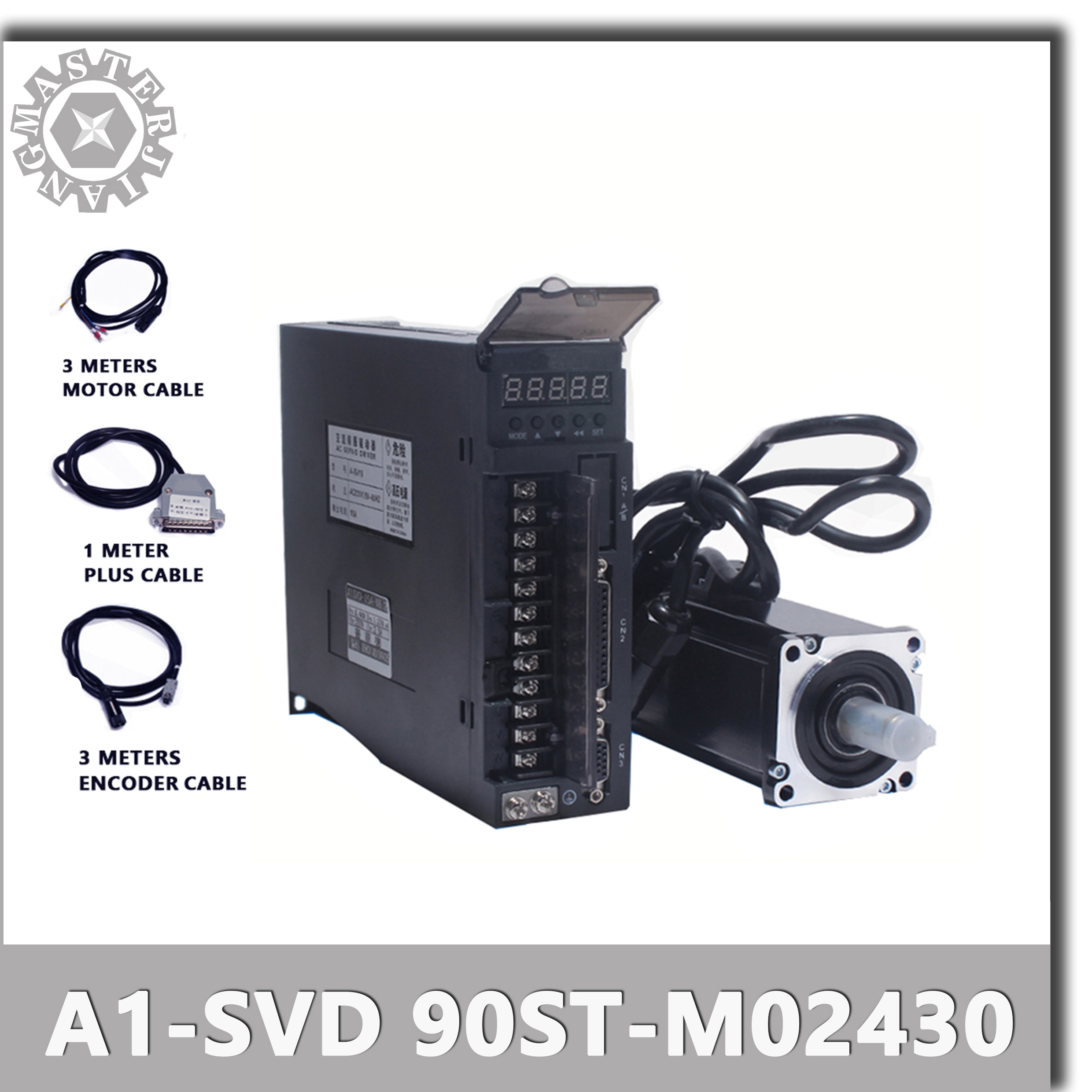 220V 90ST-M02430 0.75KW AC  , 2.4 N.M. 750W 300..